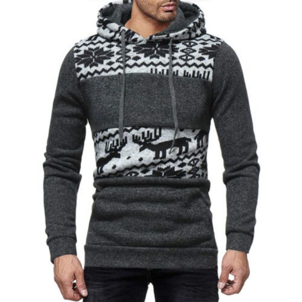 

sweatshirts men winter hoodie sweatshirt 2018 autumn long sleeve casual hooded printing pullover, Black