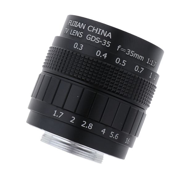

35mm f/1.7 c mount tv lens for mirrorless camera, manual focusing fixed