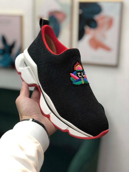

high-end cl luxury women's men's triple fashiondesigner no laces shoes lace-up party driving casual shoes sports basketball shoes, Black