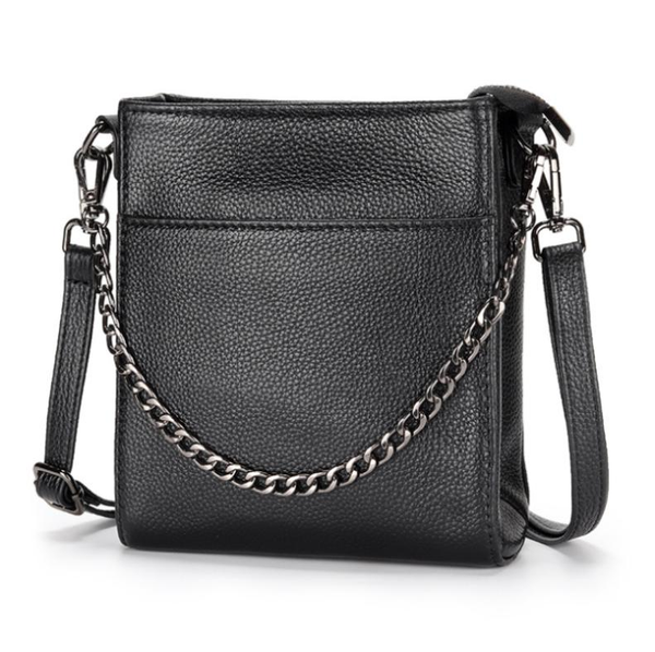 

women leather red handbags 2020 new diagonal cross-body first layer cowhide mobile phone bag female trendy fashion chain bags
