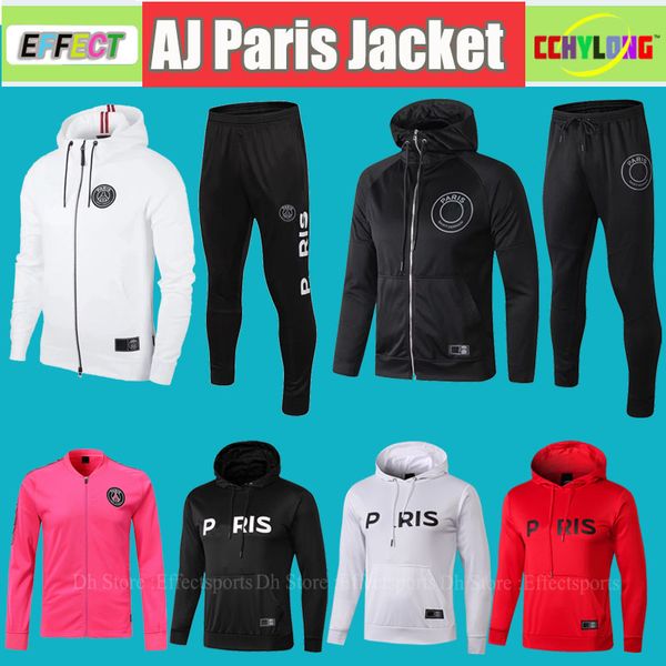 

2018 2019 p g jacket hoodie champion league urvetement 18 19 p g pink mbappe jordam football training long leeve air occer track uit kit