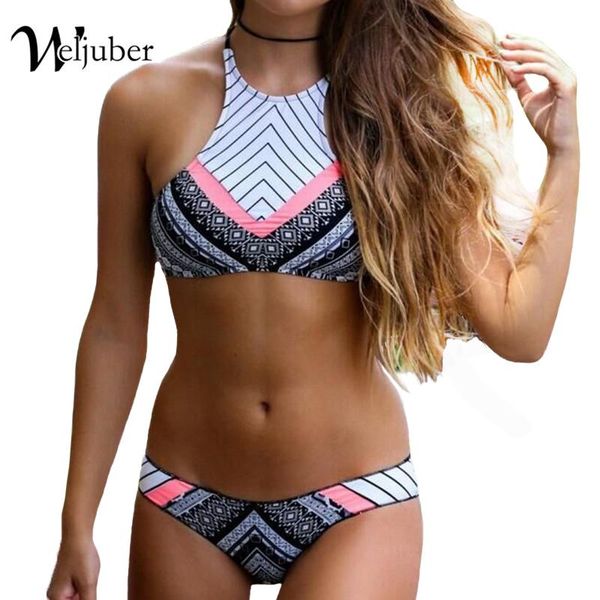 

women bikini push up swimwear swimming suit for women print bikini set swimsuits padded bra bathing suit brazilian retro, White;black