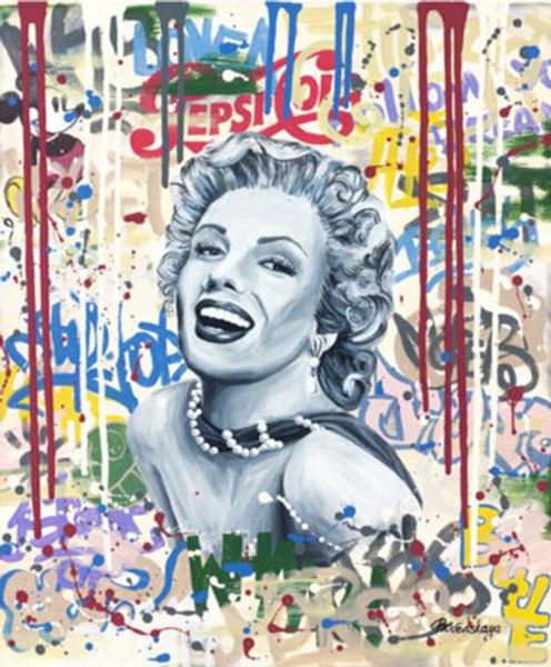 

настя улыбайтесь ровенская поп-арт граффити home decor расписанную hd печать картина маслом на холсте wall art canvas картинки 191216