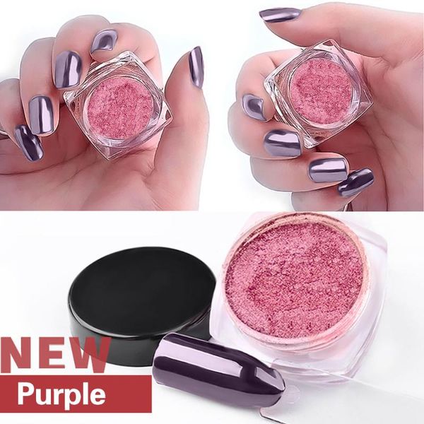

2g/ box sliver nail glitter powder shinning nail mirror powder makeup art diy chrome pigment, Silver;gold