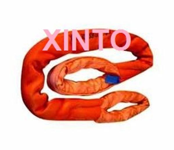 

6tx5m--12m 6:1 high tensile eye-eye soft round sling industrial grade lifting sling polyester fiber strap tree glass shipping