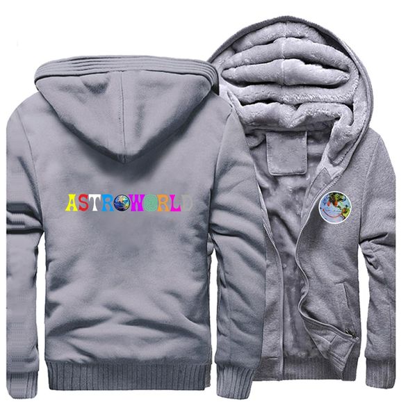 

new letter printing astroworld mens hoodie travis scotts hip hop men 2019 new arrival male jacket winter streetwear hipster coat, Black