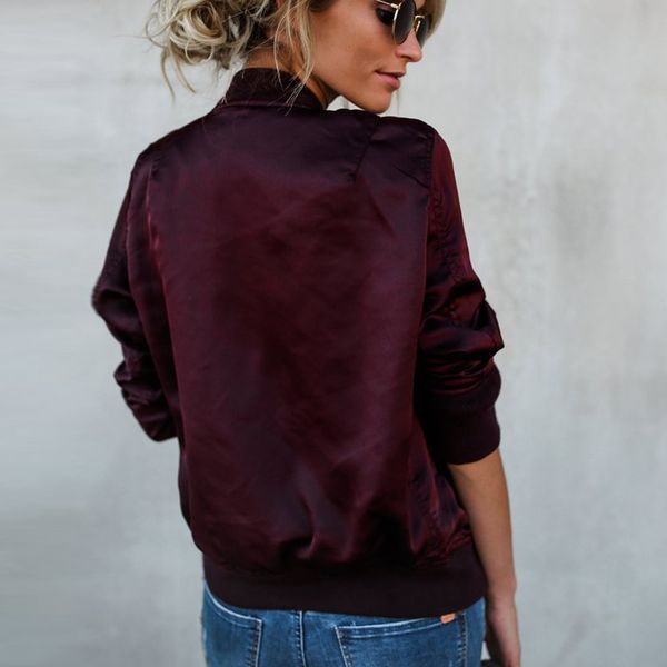 

heflashor новая мода ветровка куртка с длинным рукавом базовые куртки бомбардировщик тонкие женские куртки пиджаки топы женские летние пальт, Black;brown