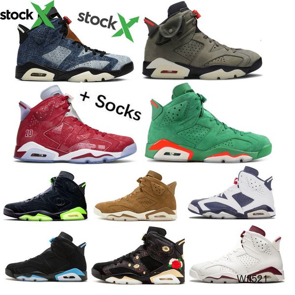 

2020 infrared bred washed denim 6 6s mens basketball shoes black infrared bred 3m reflective bugs bunny tinker hatfield men sports sneakers