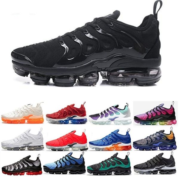 

new arrivals chaussure tn plus running shoes 2018 tn men outdoor run shoes black white trainers hiking sports athletic sneakers eur40-45