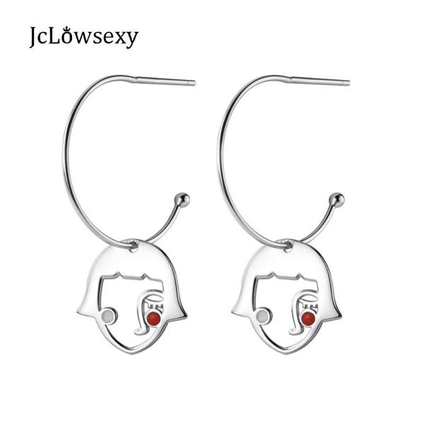 

new 925 sterling sliver cute two short hair girls hoop earrings women simple anti allergic earrings cute girls female gift, Golden;silver