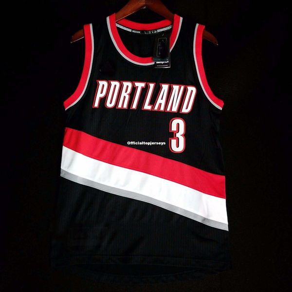 

100% stitched cj mccollum #3 vest jersey black mens vest size xs-6xl stitched basketball jerseys ncaa, Black;blue