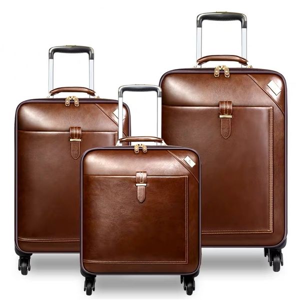 

men business trolley suitcases,women fashion trolley travel bags spinner wheels,student school rolling luggage bag boarding box