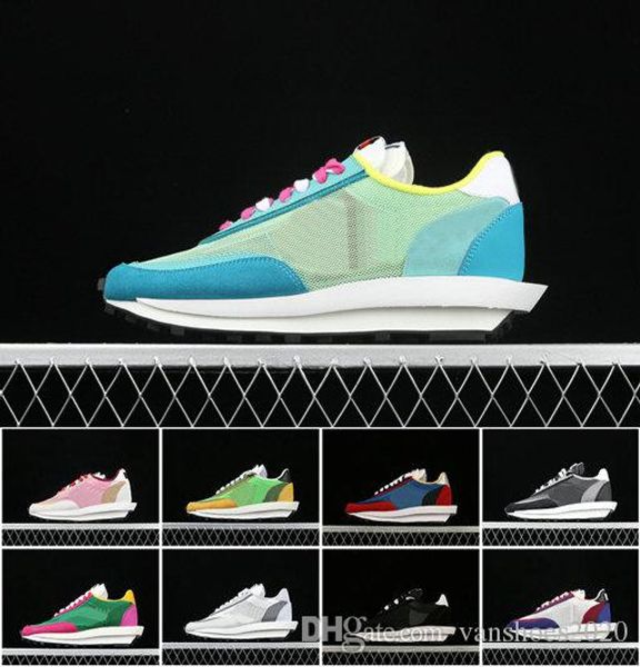 

sacai x lvd waffle daybreak running shoes sneakers women sacai waffle chaussures de designer outdoor mens trainers 36-45