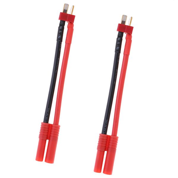 

2pcs t-plug to 4.0 banana socket cable line for redcat rc racing car battery