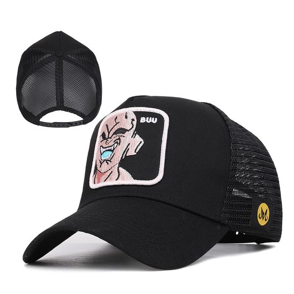 

2019 animal baseball cap anime dragon ball super saiyan sun wukong hat animal embroidery series baseball cap spring summer sun visor net cap, Blue;gray