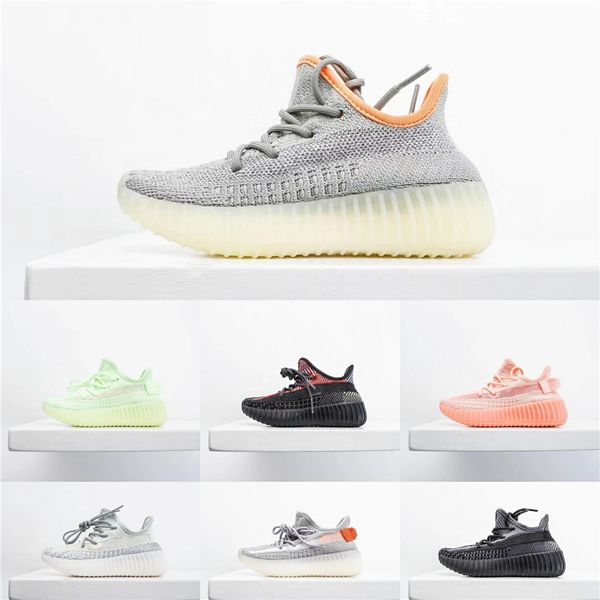 

box kids new wave runner 500 blush desert rat 500 super moon yellow running shoes kanye west sneaker sports shoes#690
