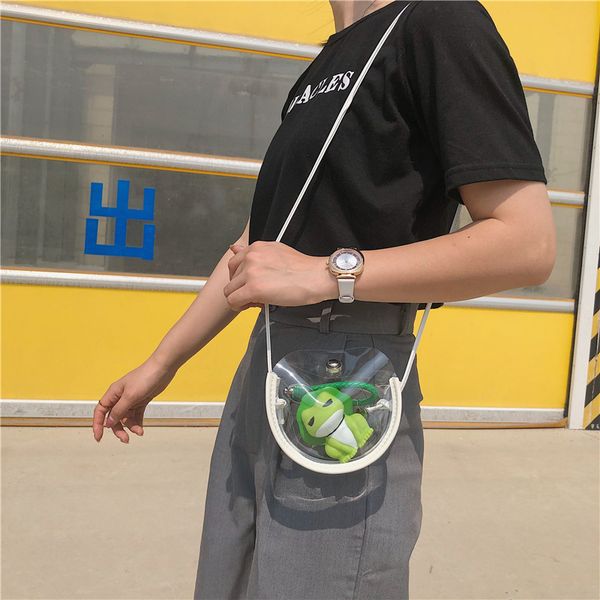 

2020 new shoulder bag women's casual fashion simple diagonal jelly bag transparent ladies