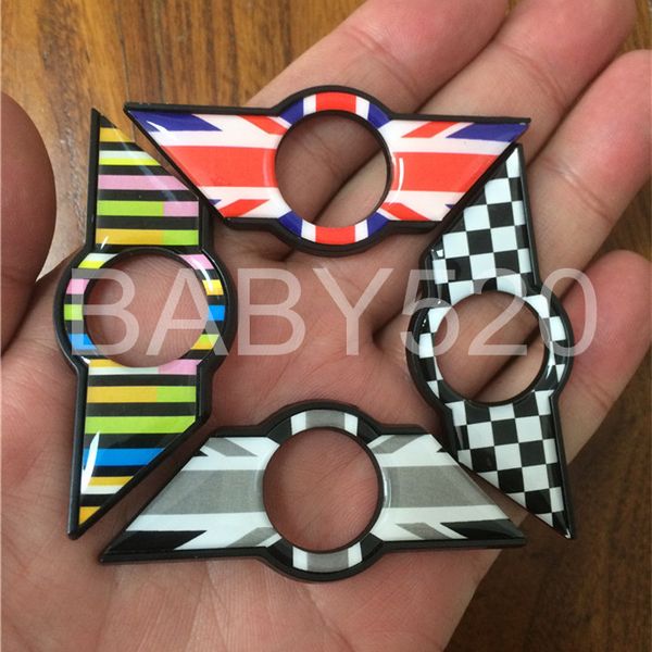 

metal car styling car-styling door lock sticker auto for mini cooper accessories vehicle decal baby520