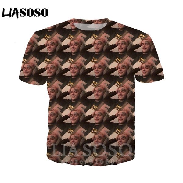 

anime women lil peep rap harajuku kids hip hop suit 2019 tshirt rock 3d print streetwear t shirt/hoodies/sweatshirt men a136, White;black