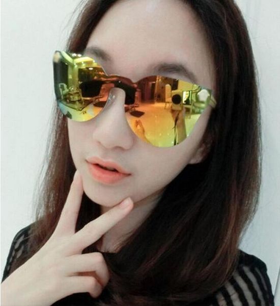 

2019 sell fashion medusa sunglasses women brand eyewear travel rose pink lady sunglasses catwalk models style uv400 y110, White;black