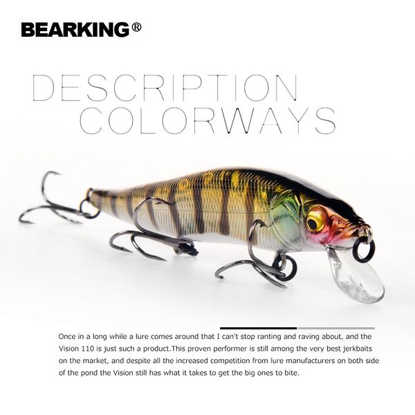 

bearking 11cm 14g super weight system long casting new model fishing lures hard bait 2018 quality wobblers minnow