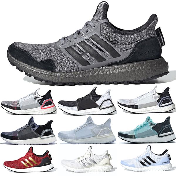 

2019 Ultra Boost 19 Men Women Running Shoes Ultraboost 5.0 Triple White Laser Red Oreo Mens Classical Sports Sneakers Size 36-47
