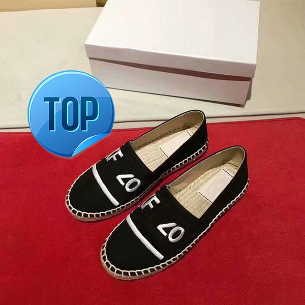 

new salefashionable embroidered straw woven shoes fisherman lazy lovers tiger head shoes, Black