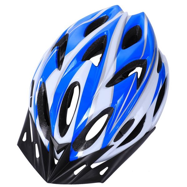

bicycle helmet bike mtb cycling adjustable safety helmet(blue + white, Black