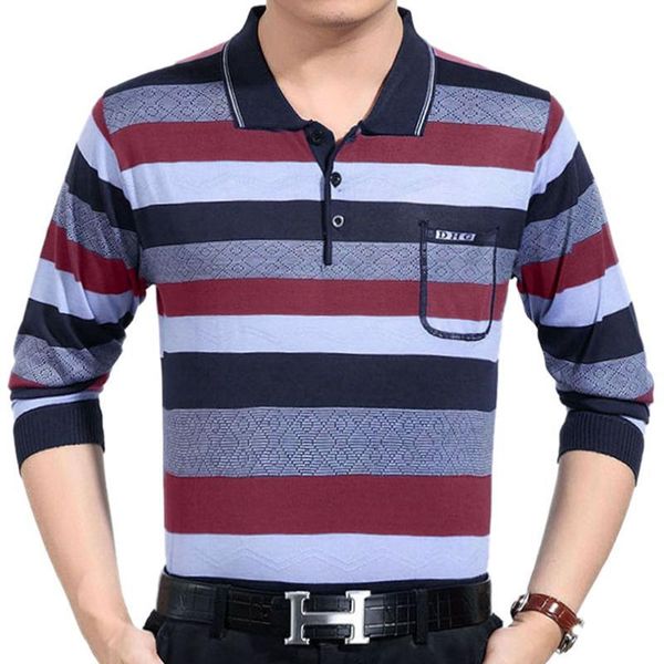 

новые повседневные длинные рукава бизнес мужские рубашки мужской полосатый тавра поло конструктора мужчины тенис polos камиза social hot sal, White;black