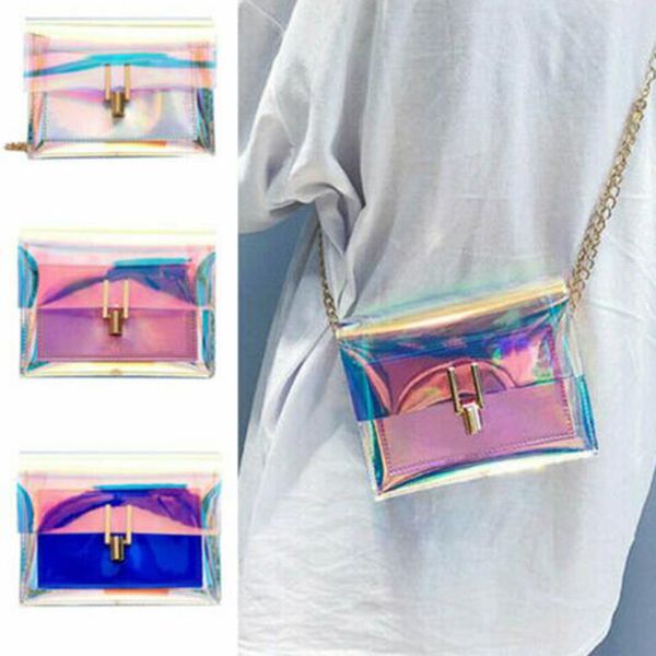 

crossbody bags for women 2020 laser transparent bags fashion women korean style shoulder bag messenger pvc waterproof beach bag