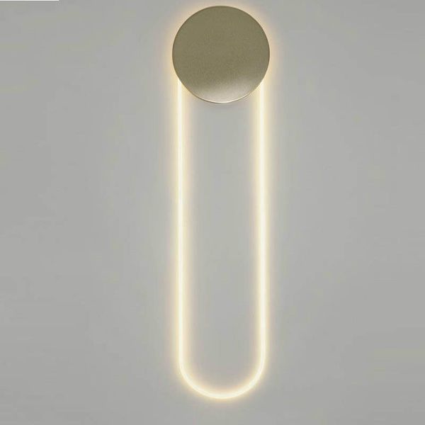 

nordic minimalist golden led wall lamp iron bedroom bedside restaurant single head sconce aisle corridor balcony deco wall light