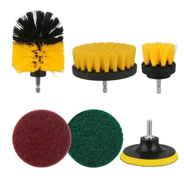 

detailing cleaning brush accessories 6pcs attachment set power scrubber tool kit