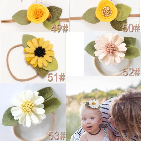 

baby girl kid lovely ro e hair band vintage felt ball flower hair acce orie pretty headband infant headband 107 tyle