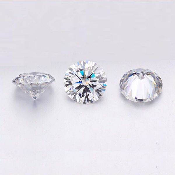 

melee moissanite lab grown look like diamond small size d color 2.5mm 0.06ct*17pcs/pack great quality price for ring, Black