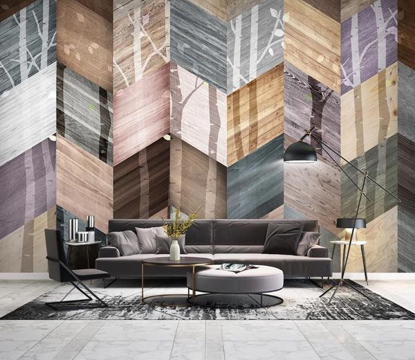 

wall paper 3d mural custom bedroom simple abstract wood plank wood grain 3d tv background wall 3d wallpaper murals living room