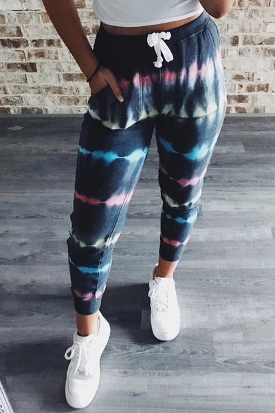 

new for pajamas tiedye for womens crew neck tie dye pajama short sets tie dye female pajamas floral print nightwear garden2010, Blue;gray