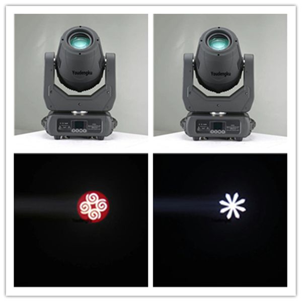 6 PCS 200W LED Moving Head Light Beam 200 Gobo Mini Feixe e Spot LED Cabeça Móvel