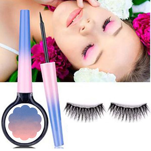

waterproof long lasting magnetic liquid eyeliner and fake eyelashes set eye makeup 40ml tool waterproof