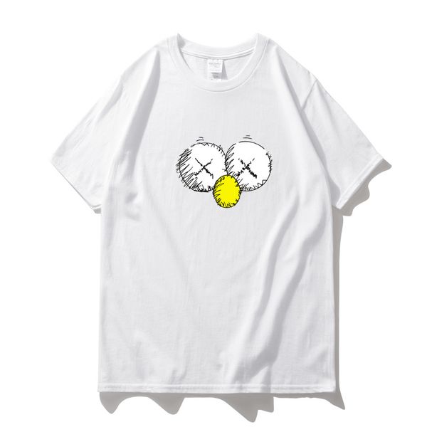 

2020 graffiti street skateboard bottoming shirt loose student wild large size male tide short sleeve t-shirt, White;black