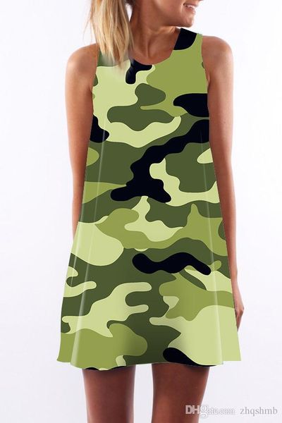

женское платье с круглым вырезом в летнем стиле sexy sling без рукавов hip wrap lady с камуфляжным принтом в полоску юбка повседневные плать, Black;gray