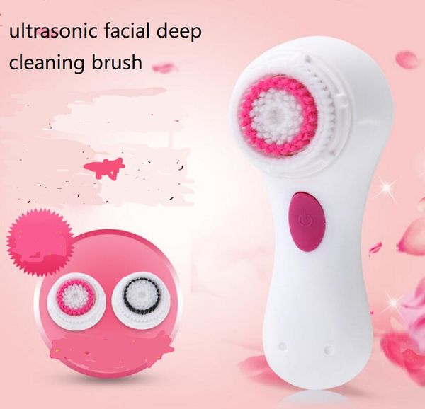 

electric waterproof induction charging face washing cleaner brush facial skin ultrasonic vibration deep cleaning machine massager brushes