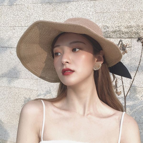 

5pcs / lot лето солнцезащитного пляж hat разборные соломы обрезной пустая голова козырьки для мужского отдыха на открытом воздух регулируема, Blue;gray