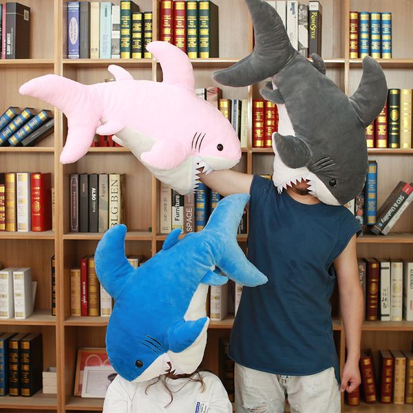 

Creative Funny Sand Shark Doll Caps Couples Game Doll Pillow Pose Plush Toy Photo Props