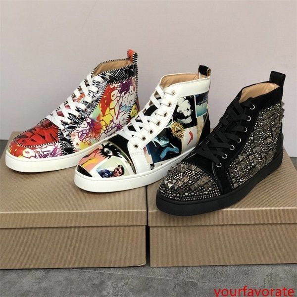 

luxury men high-shoes patent leather orlato sneaker dress party shoe deisgner shoes with box us5-13