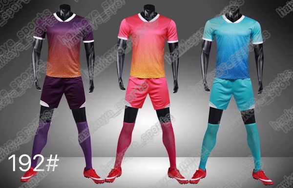 

New Men's Sports Football uniform hot selling Customized Putuan Training Suit Breathable 2019 Short Shirt 21215
