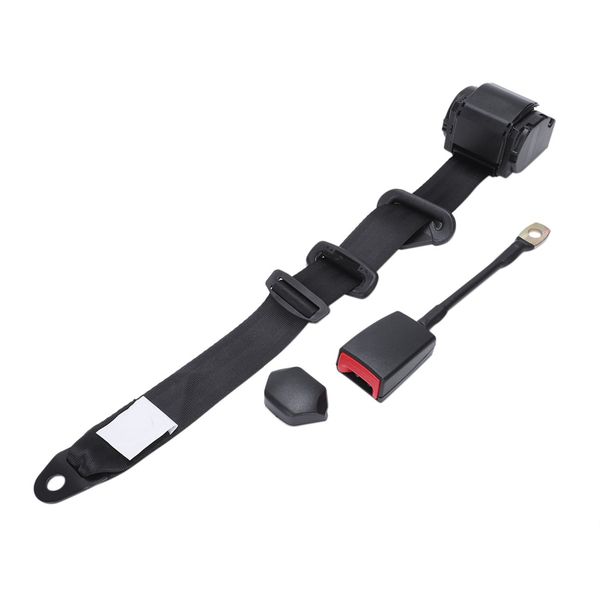 

adjustable black automatic shrink three-point car seat belt with seat belt adjuster universal