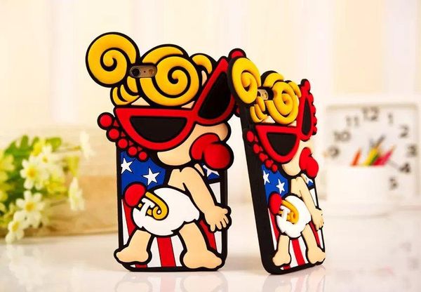 

amazing cute baby bottble soft silicone phone case for iphone 6 6s plus 7 8 plus x covers with keychain shell for iphone xs max anti fall