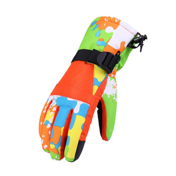 

ski gloves waterproof thickening mountaineering riding motorcycle warm gloves, Black