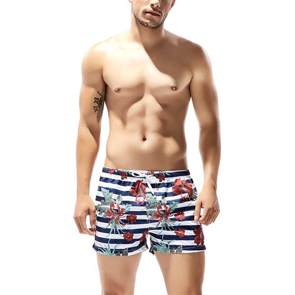

new men's casual swim shorts quick dry shorts beach swimwear drawstring