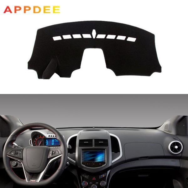 

appdee car dashboard cover silicone non-slip for aveo sonic 2012 2013 2014 2015 2016 carpet anti-uv anti-slip anti-sun